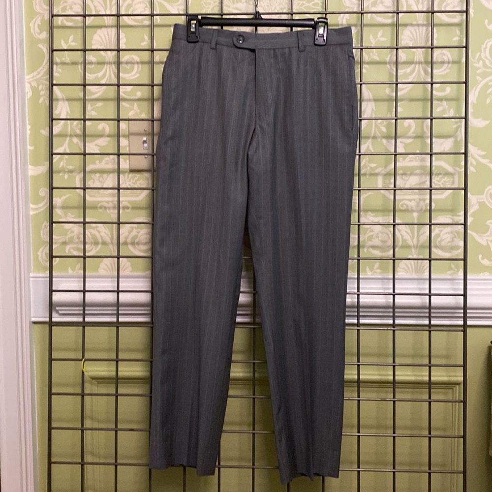 30 x 36 Gray striped dress slacks